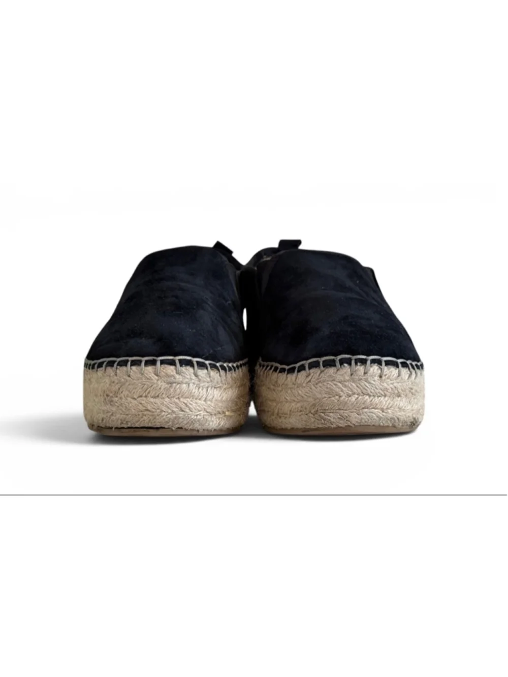 Sam Edelman Carrin Black Suede Platform Espadrille Slip On Shoes Women’s 8.5